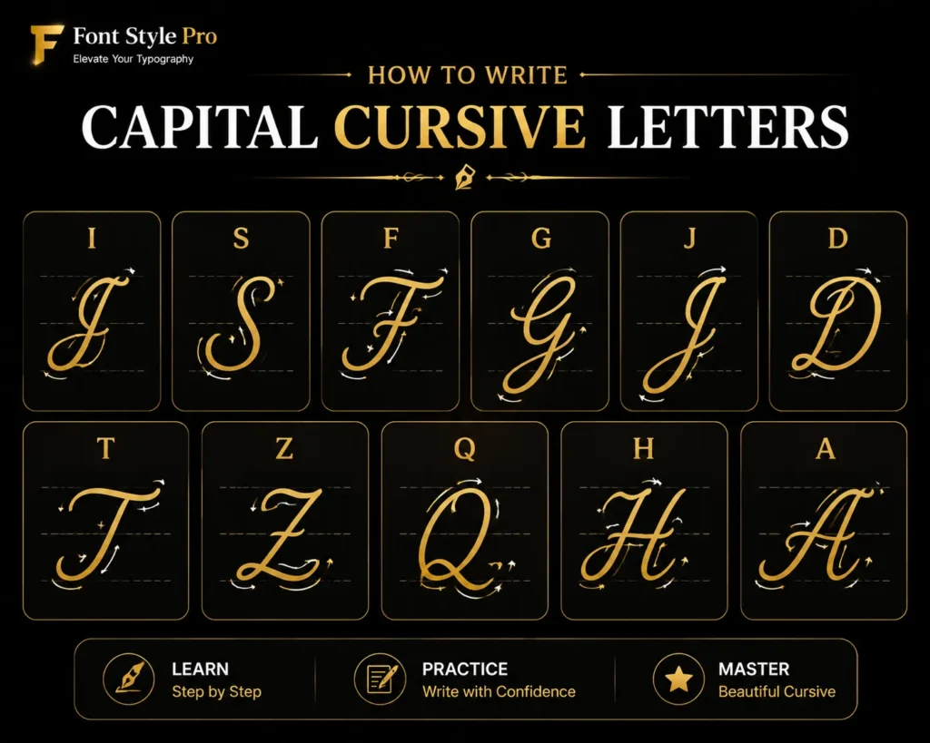 How to Write Capital Cursive Letters