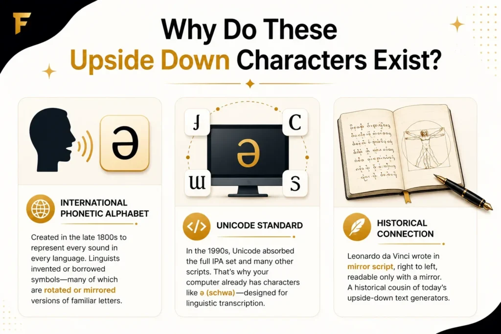 Why Do These Upside Down Characters Exist?