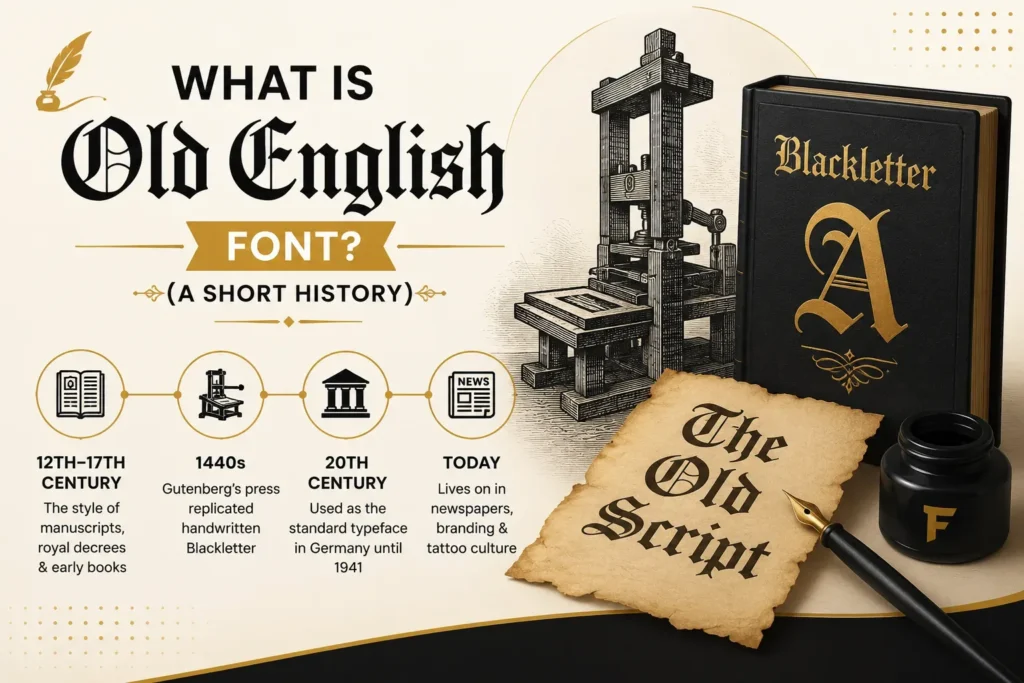 Old English Font generator