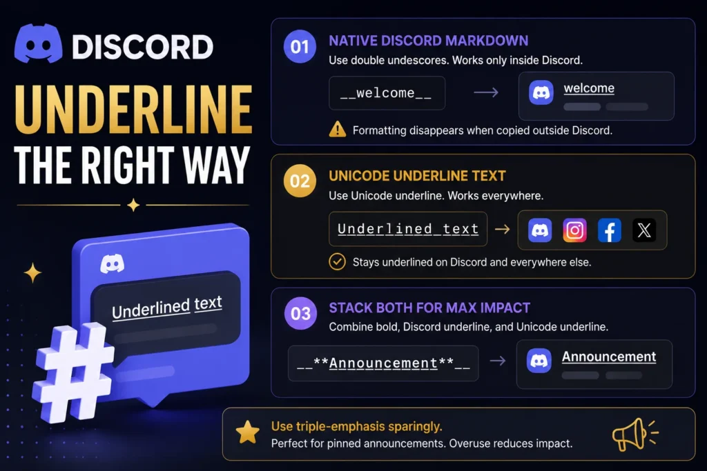 Underline Text Generator discord
