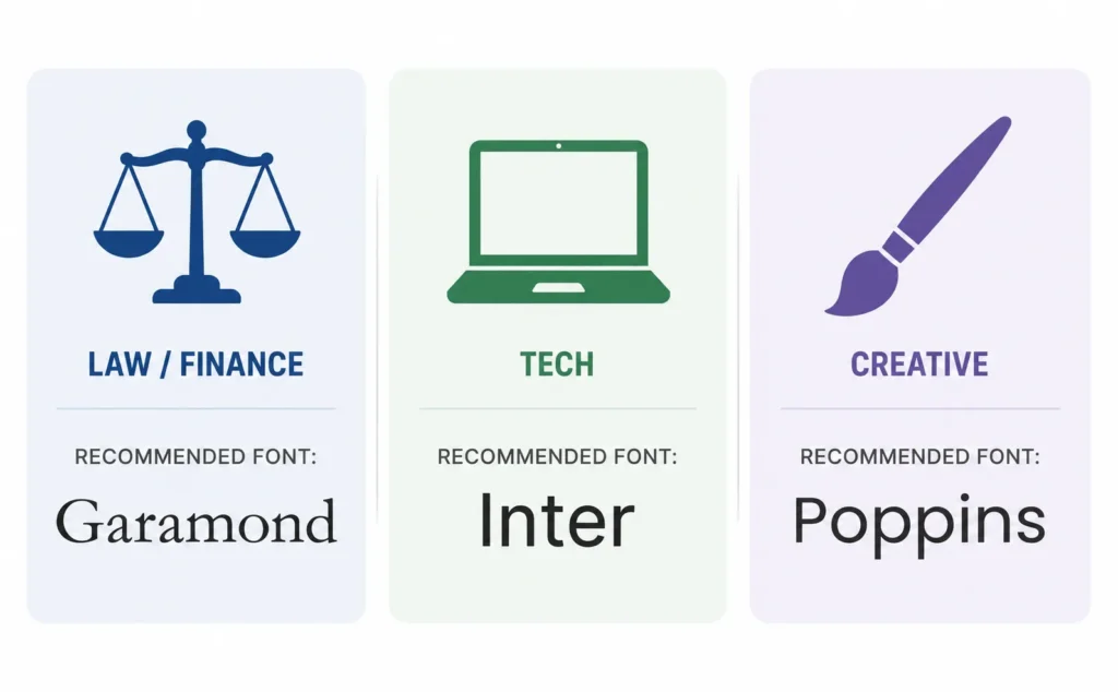 Best Font by Industry or Role