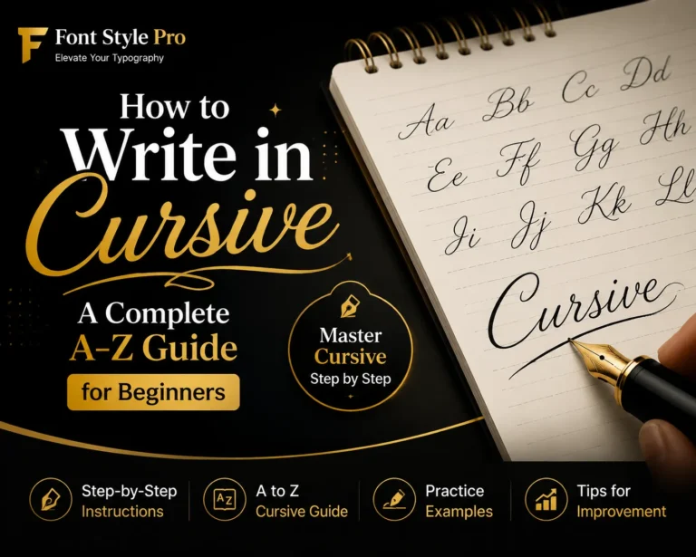 How to Write in Cursive: Complete A–Z Guide for Beginners