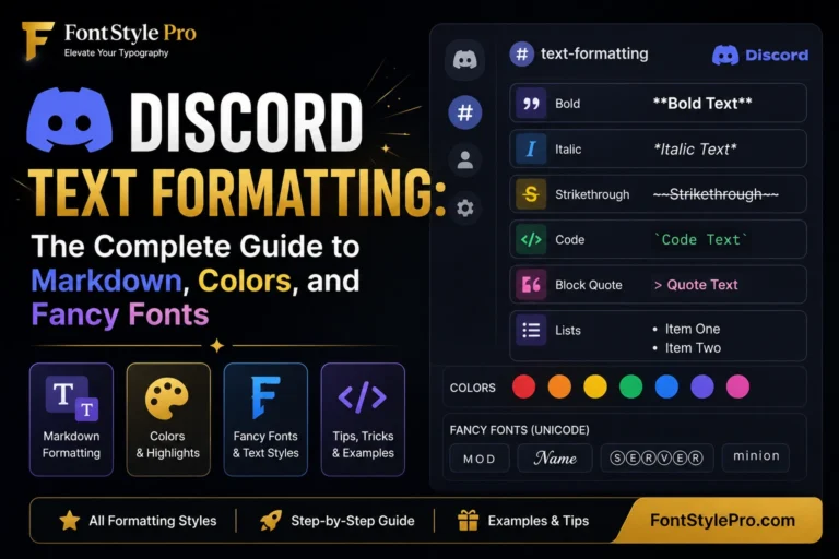 Discord Text Formatting: The Complete Markdown, Color & Font Guide