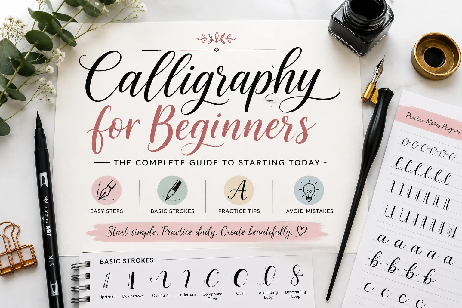 Calligraphy for Beginners: The Complete Guide to Starting Today