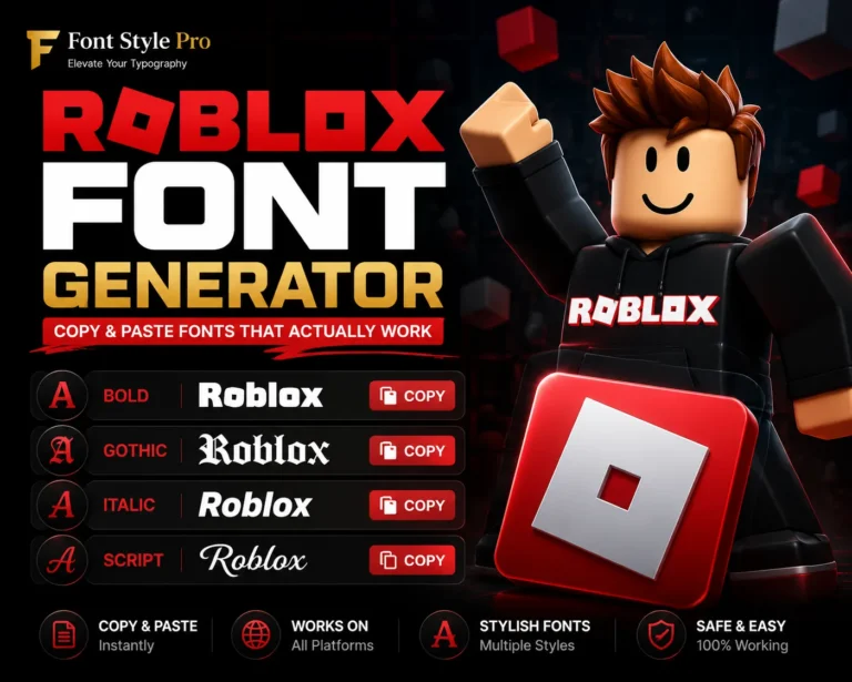 Roblox font generator