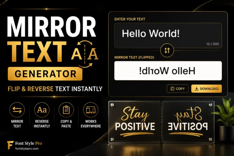 Mirror Text Generator